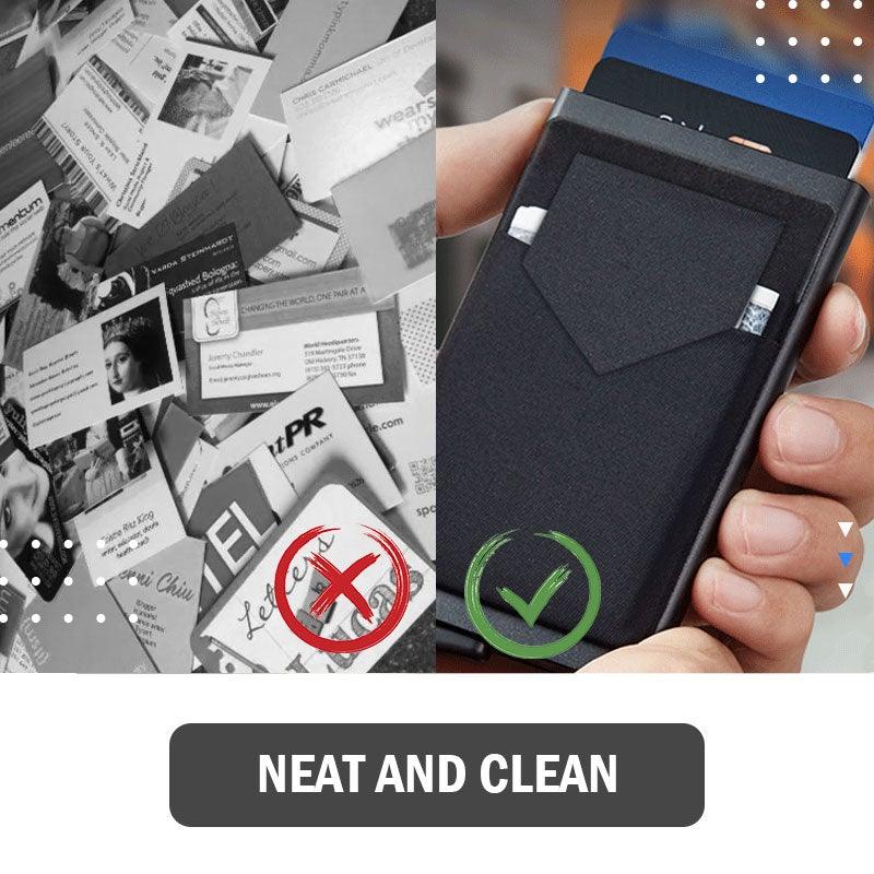 POP UP RFID kaitsega rahakott - kaarditasku SafeLiving™ - Maailmakaubad.ee