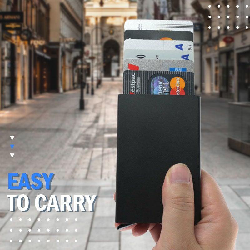 POP UP RFID kaitsega rahakott - kaarditasku SafeLiving™ - Maailmakaubad.ee