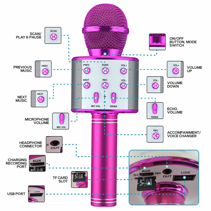 Juhtmevaba karaokemikrofon FunnyToy™