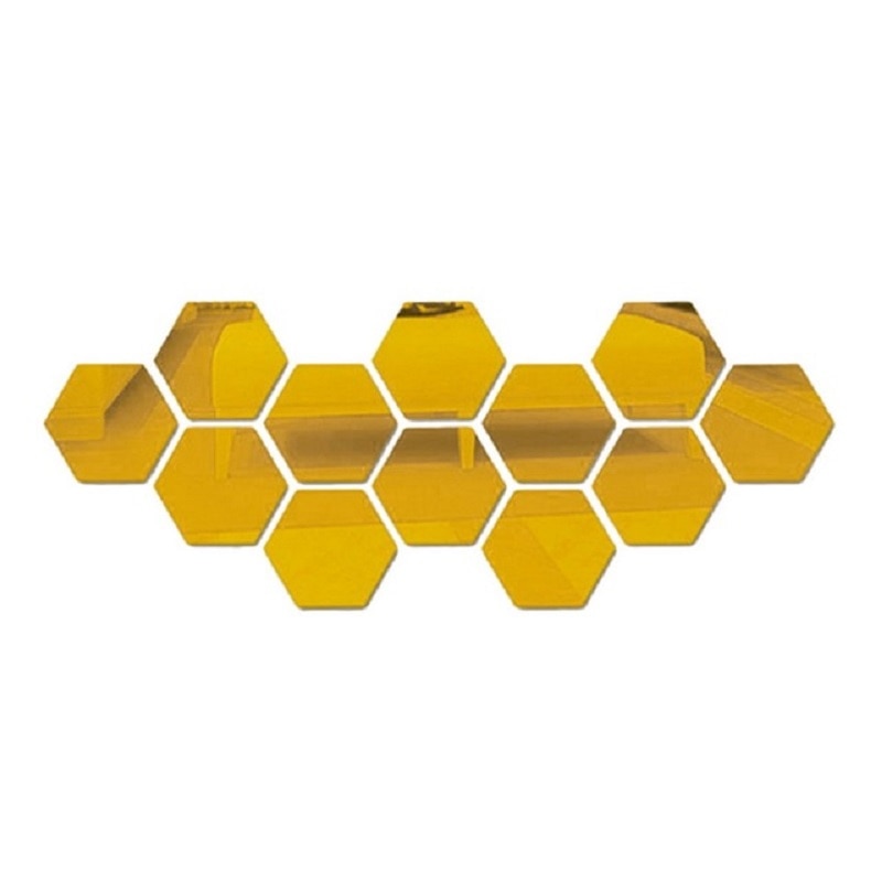 Peegliefektiga hexagon kleebised NewHome™