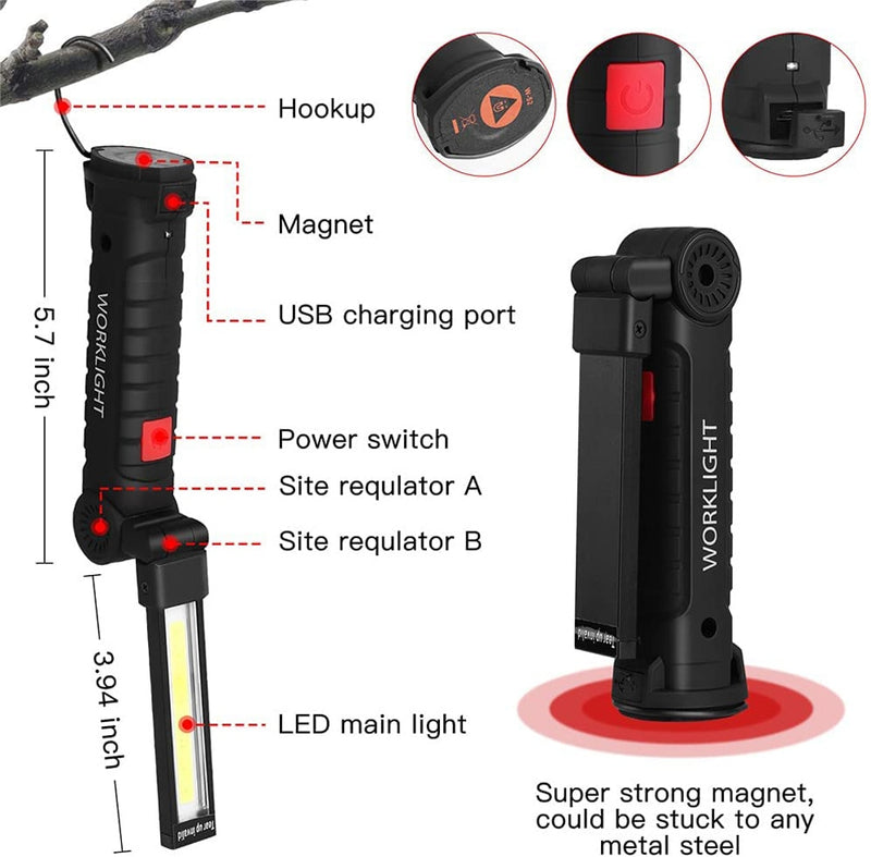 USB - laetav COB - LED töölamp TorchFlash™