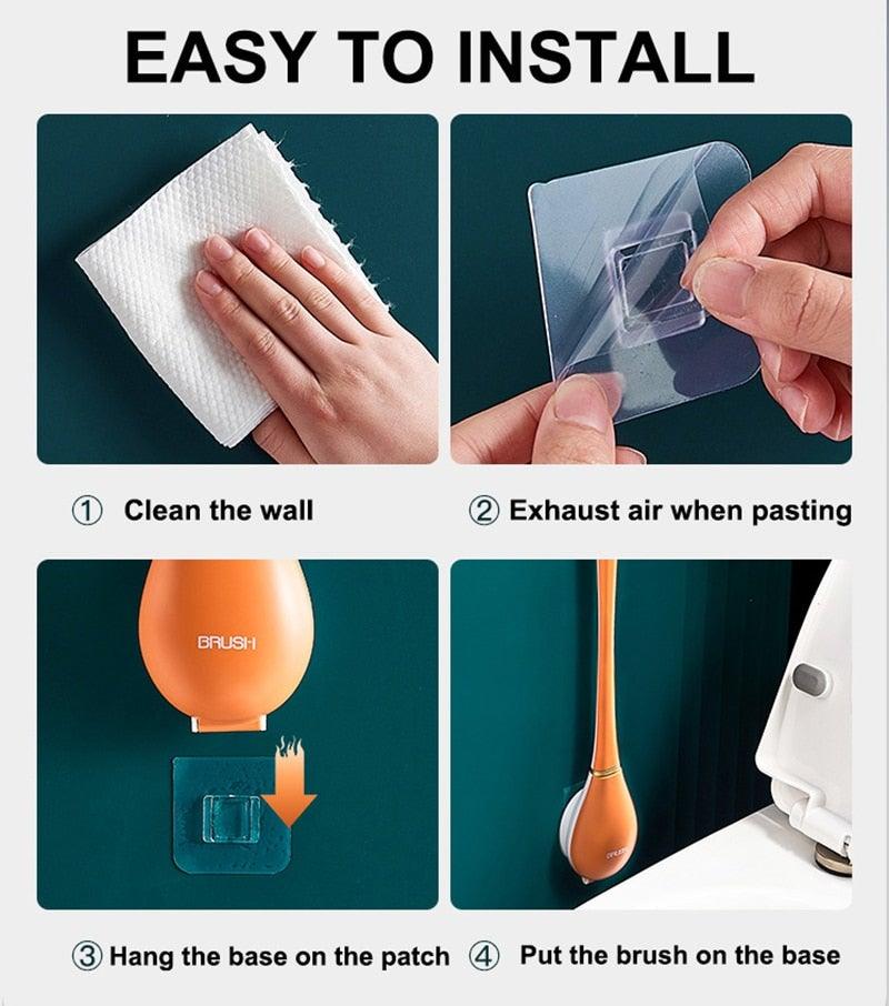 Silikoonist WC-hari seinale kinnitatav EasyLife™ - Maailmakaubad.ee